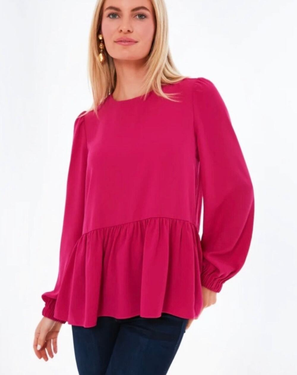 Tuckernuck Pomander Place Carlota Peplum Blouse